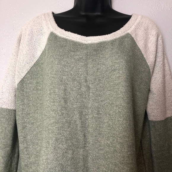 EARTHBOUND color-block long sleeve sweater shirt M - Picture 5 of 15